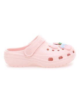 Ciabatte Rosa Traforate con Charms Applicati 18512 29