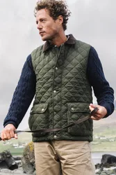 Berwick Mens Quilted Gilet - Green