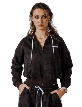 Kapuzensweatshirt mit Reißverschluss Power - Marron - male - Size: L - Nebbia - FashionsVida