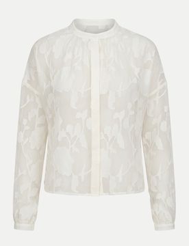 Zarte Bluse Malina Weiß 40
