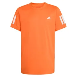 Club Tennis 3 Stripes Short Sleeve T-shirt Pure Orange 13-14 Years