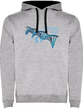Sweat à Capuche Surf Dna Two-colour Heather Grey / Black 2XL