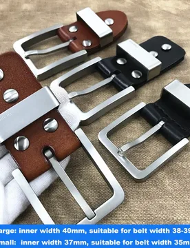 Solid Titanium D Ring Belt Buckle for Men (Nickel Free) - 35mm/38mm Heavy Duty Buckle, Hypoallergenic Metal Belt Accessory - Aliexpress - FashionsVida