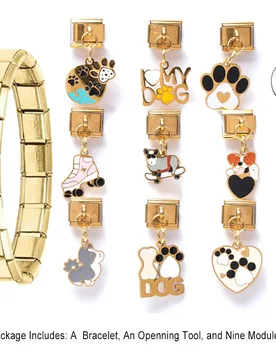 Pcs I love My Dog Theme Italian Charm 9mm Module Stainless Steel Bracelet Set for Woman Men Kids DIY Making Jewelry Gift Pack - Aliexpress - FashionsVida