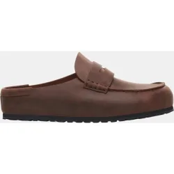 Mocasin abierto de hombre en piel engrasada