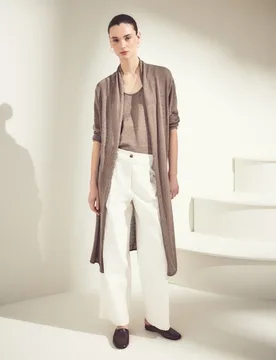 Chaqueta de punto de mujer de tipo relajada - Woman El Corte Inglés - FashionsVida