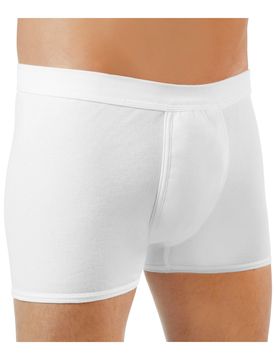 Inkontinenzhose Herren, leicht/mittel weiss XL
