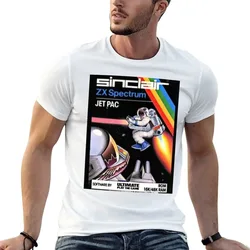 ZX Spectrum Jet Pac T-Shirt Basic Solid Color Short Sleeve T-Shirt