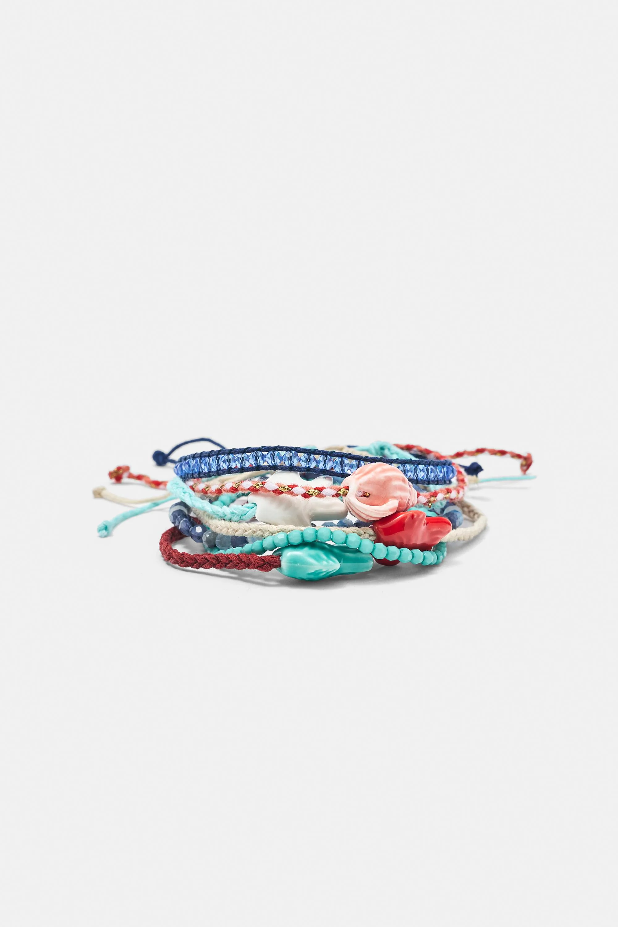 Pack Of Fish Charm Bracelets (Size: ) - Pull&bear - FashionsVida