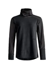 Damen Funktionssweater Cord Fleece schwarz L W