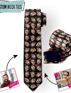 Personalize Your Photo Tie Face Animal 8cm Wide Polyester Custom Necktie Fun Party Shirt Accessories Holiday Gifts For Men Women - Aliexpress - FashionsVida