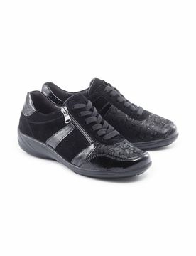 Hallux-Schnürer Extra-Weite - Schwarz - female - Size: 39
