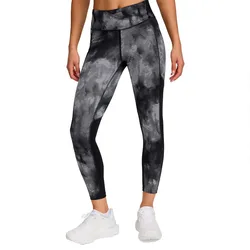 Launch Print 7/8 Leggings Black / Reflective L Women