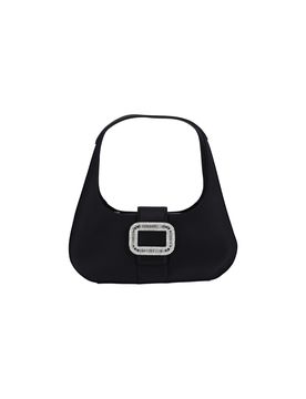 Silk-Blend Evening Bag with Sheep Leather Detail