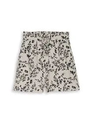 Loose fit linen shorts female