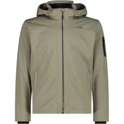 Man jacket zip hood chaqueta softshell hombre Verde (58)