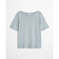 Camiseta de mujer de lujo regular de una mezcla de TENCEL lyocell algodón