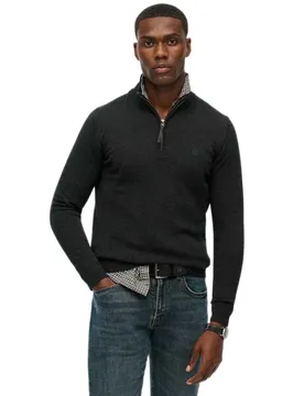 Pull à Demi-zip Essentials Charcoal Marl S