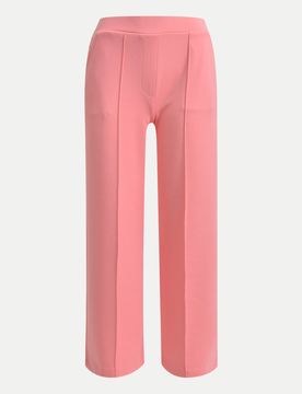 Wide-Leg Interlock Hose Rosa L