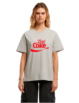 T-shirt à Manches Courtes Coca Cola Diet Coke Logo Everyday Light Asphalt XS