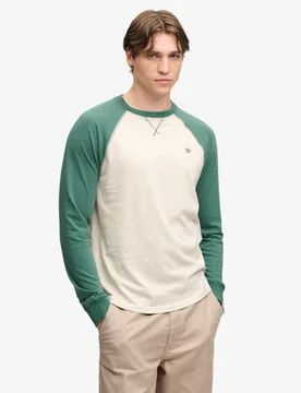 Superdry Herren Vintage Athletic Baseball Oberteil Green - Größe: XL - 39.99 - FashionsVida
