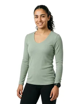 T-shirt à Manches Longues Et Col En V Agatha Blue Surf L
