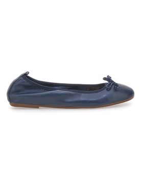 Ballerine Blu In Vera Pelle 818005 38