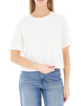 T-shirt girocollo BIANCO M