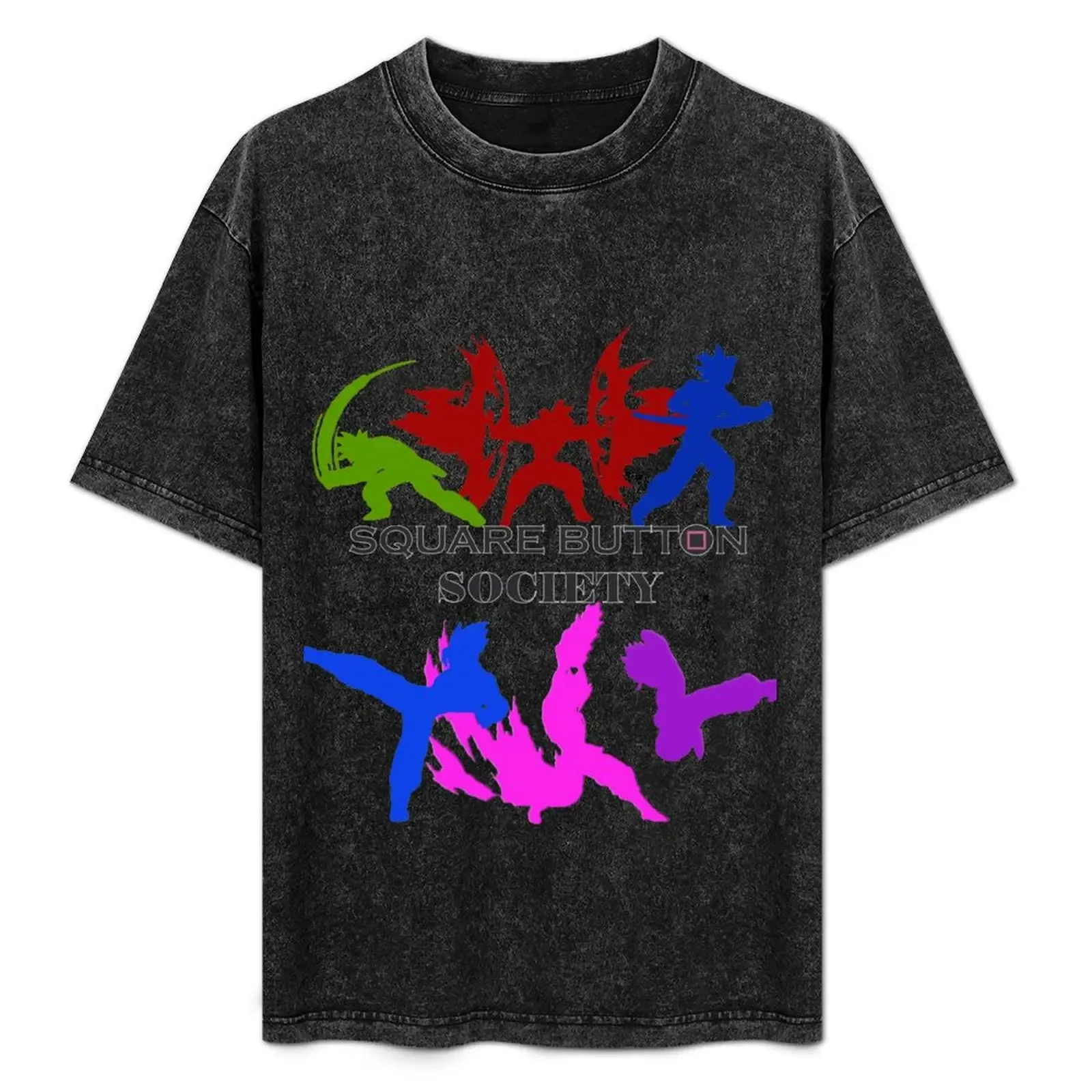 Square Button Society T-Shirt Big Size Short Sleeve Tee for Men - Aliexpress - FashionsVida