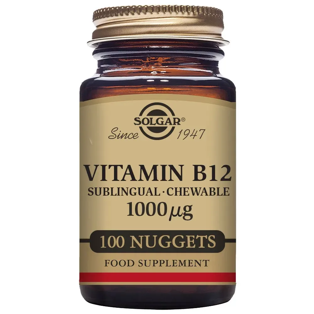 Vit B12 1000mcg 100 Unità Brown - Solgar - FashionsVida