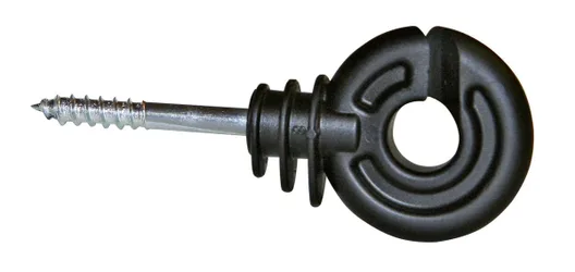 AKO Ringisolator kompakt, schwarz kurze Stütze, 25 St.im Blister