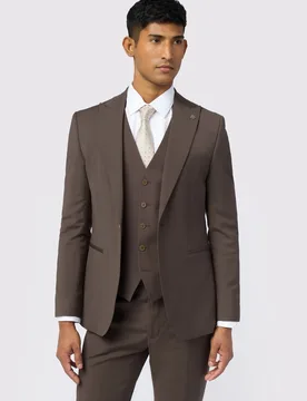 Mens Slim Fit Jacket - Beige - Size 46 (Chest) - Ted baker - FashionsVida