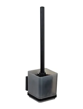 WC-Garnitur „Quadro“ Schwarz Vacuum-Loc® - WENKO - FashionsVida