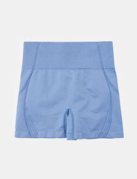Short push-up a vita alta - indaco