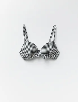 Sfera - Top vichy push-up - Sfera - FashionsVida