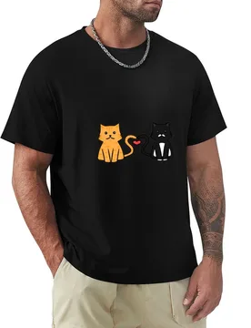Gin The Ginger Cat and Rexy The Tuxedo Cat - A CATastrophic Love Story T-Shirt Running Gym Short Sleeve Sports Tee - Aliexpress - FashionsVida