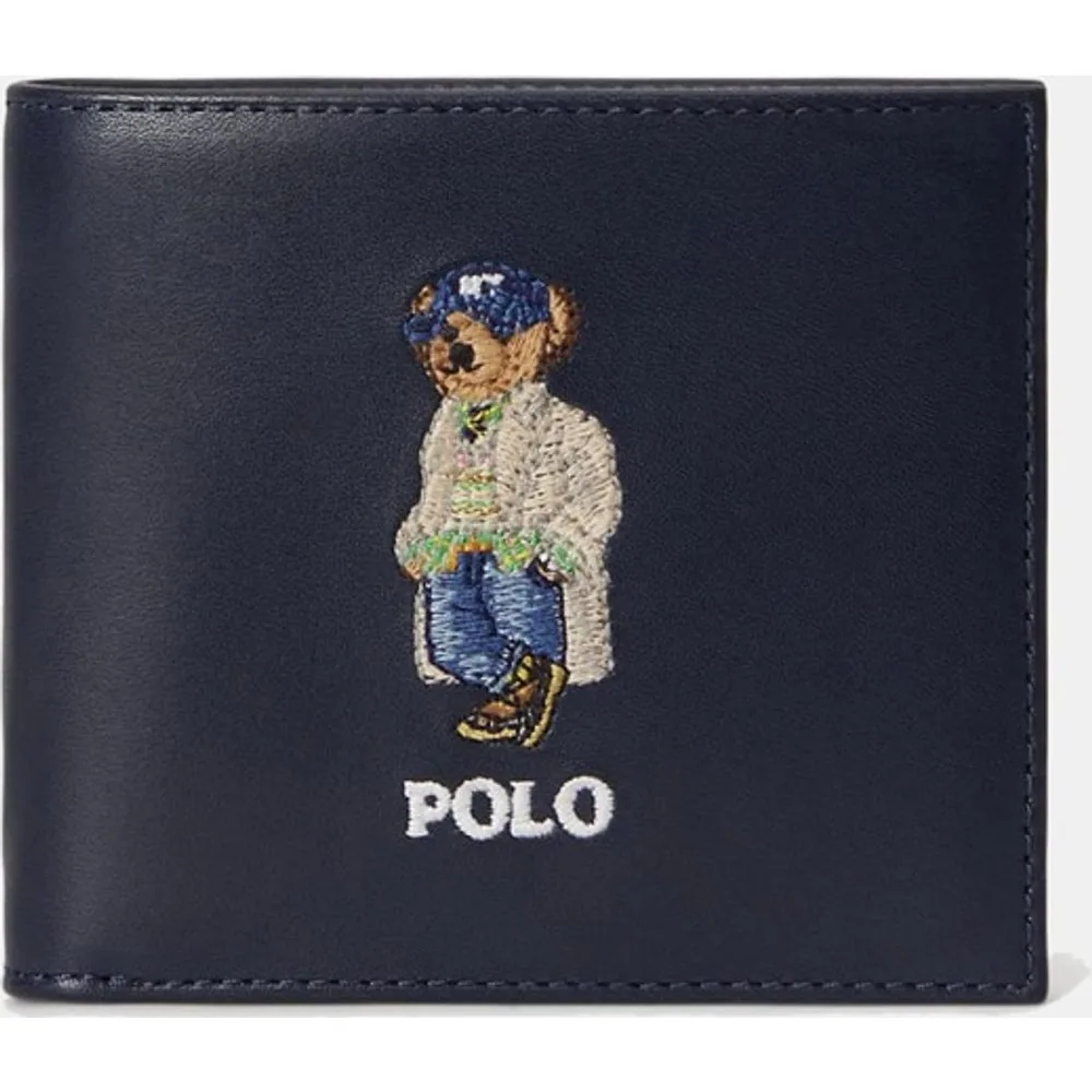 Cartera de hombre de piel con Polo Bear - Polo Ralph Lauren - FashionsVida