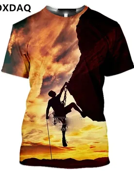 Mountaineering And Rock Climbing Sports Men T-Shirts Summer Short Sleeve Outdoor Sporty 3d Print Pullovers Tee Tops Big Size 6XL - Aliexpress - FashionsVida