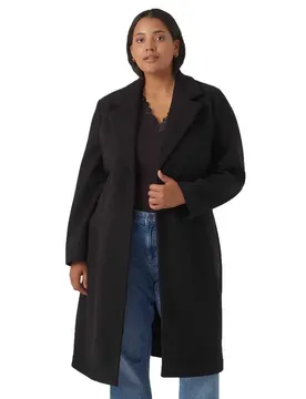 Manteau Fortuneaya Long Black 44