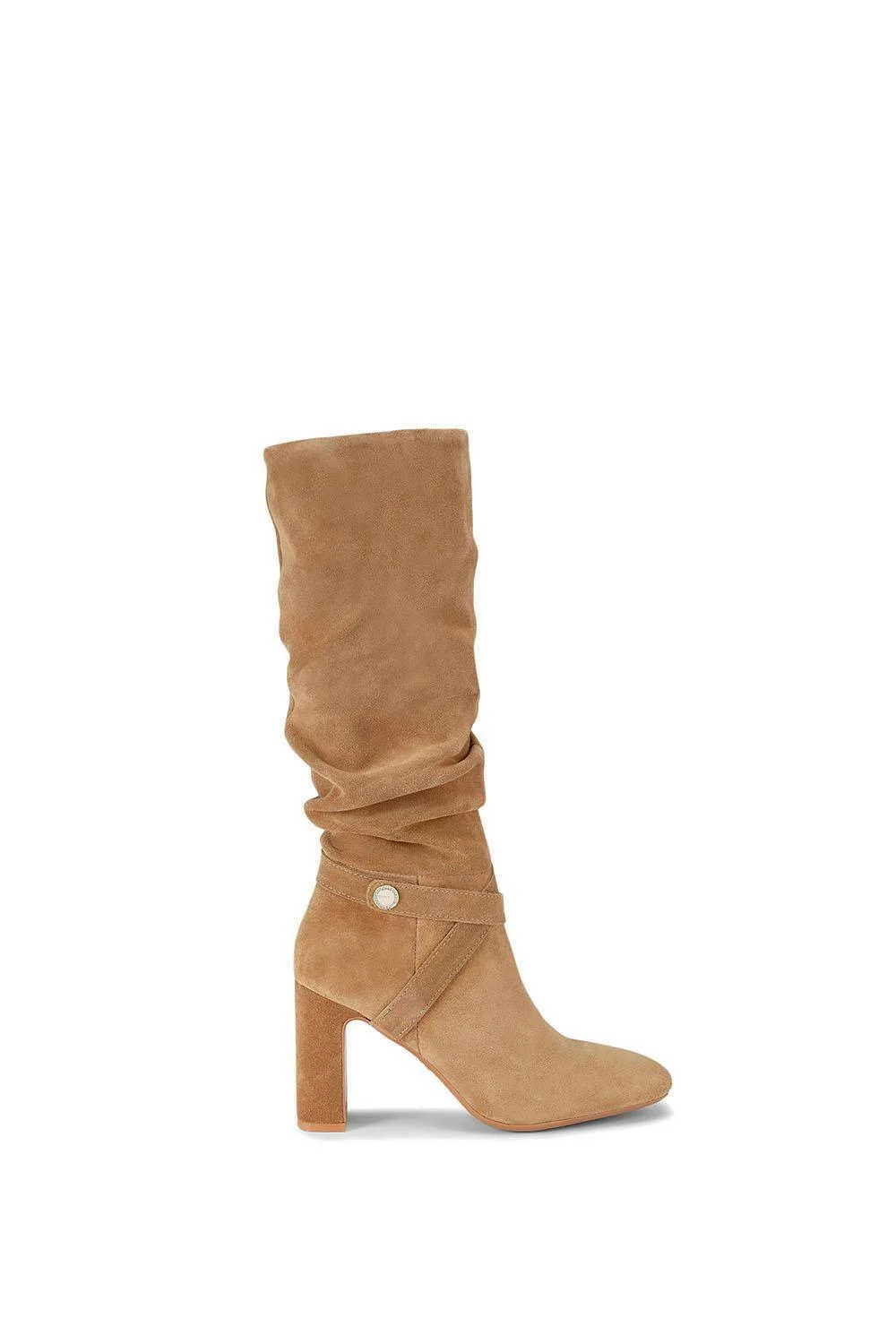 Jackpot Slouch Knee' Suede Boots - Camel - Size: 5 - Carvela - FashionsVida