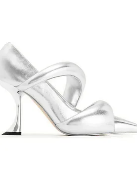 Escarpins Sara Metallic Pumps Silver EU 40 - JW PEI - FashionsVida