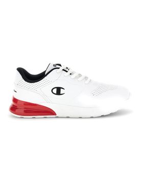 Sneakers bianche con inserti rossi e lacci Champ.ion U GS 40