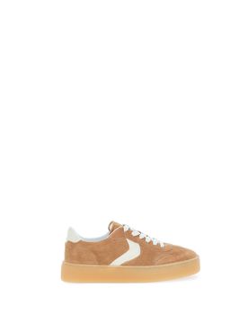Sneakers pelle scamosciata TABACCO 38
