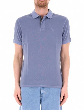 Polo in cotone AZZURRO POLVERE XXL
