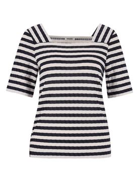 Carree-Shirt 1/2 Arm breite Rippe female