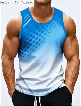 Men Gradient Dot Print Tank Top, Sleeveless Muscle Vest, Summer Gym Workout Athletic Sport Casual Beach Tank Shirt - Aliexpress - FashionsVida