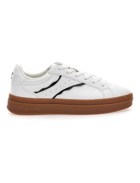 Sneakers bianche con suola marrone PRESTIGE PLATFORM 40