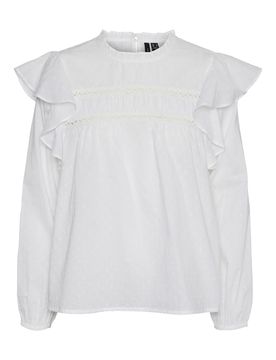 VERO MODA Blusa 'TRINE' blanco