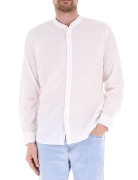 Camicia misto lino PANNA XXL