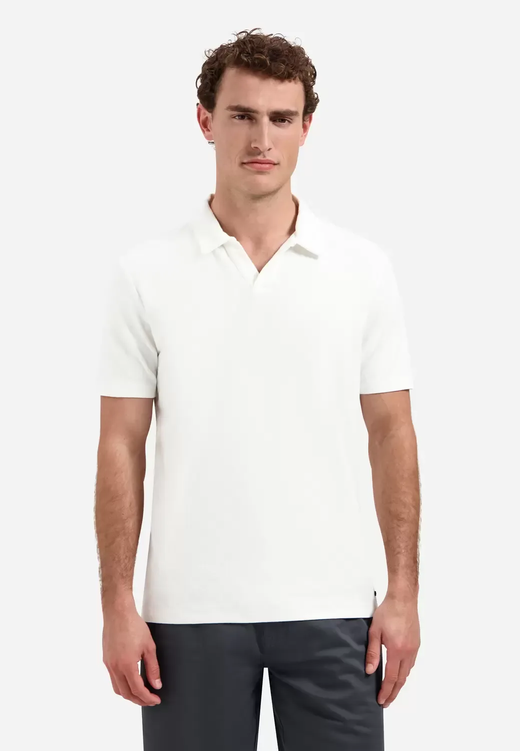 Polo Short Sleeve Jacquard male - L - FashionsVida